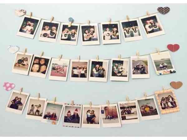 Cách treo ảnh trang trí phòng kẹp ảnh trên dây