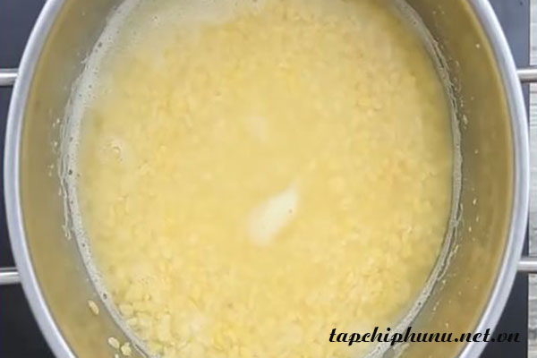 – Đậu xanh phải ngâm trong 3 tiếng để có độ nở
