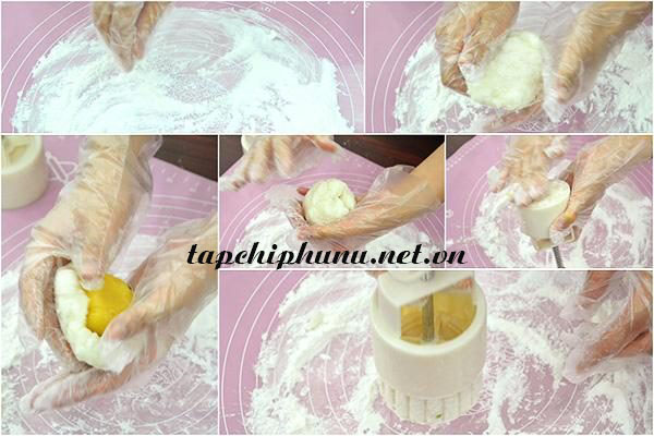 Bước 5 làm bánh nhân đậu xanh