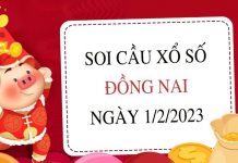 Soi cầu xổ số Đồng Nai ngày 1/2/2023 thứ 4 hôm nay