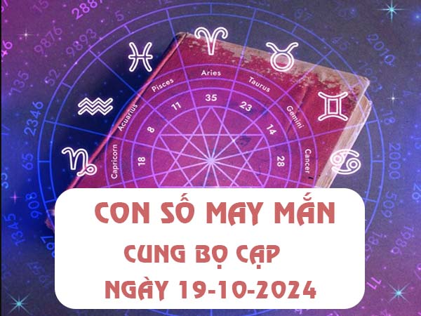 Thống kê con số may mắn cung Bọ Cạp ngày 19/10/2024