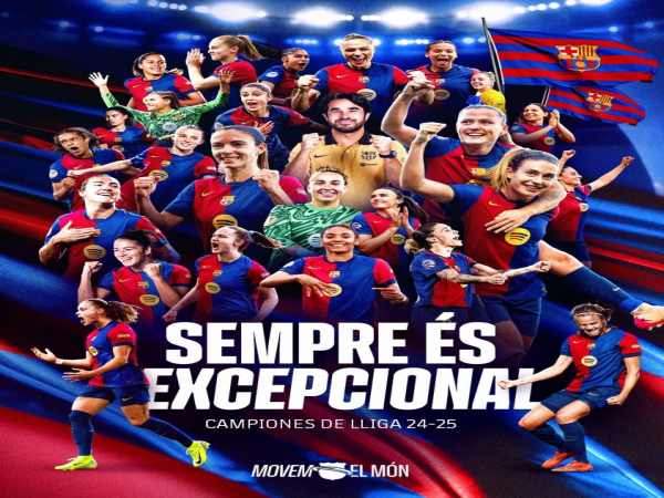 Tin bóng đá: Đội nữ Barca chính thức vô địch La Liga