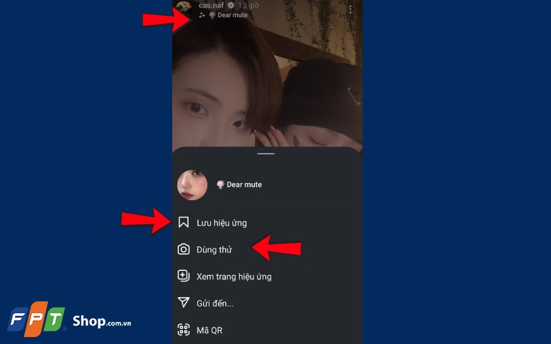 Cách tìm hiệu ứng ở Instagram từ người khác