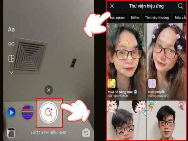Cách tìm hiệu ứng trên Instagram bằng Browse Effects