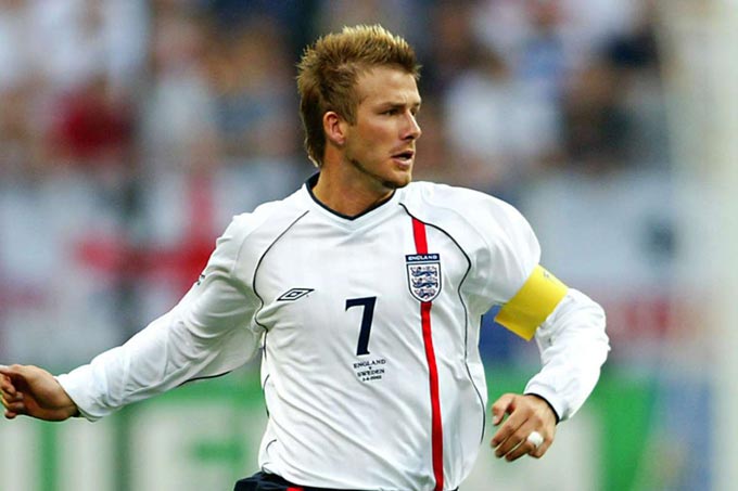 Beckham số áo bao nhiêu tại đội tuyển Anh