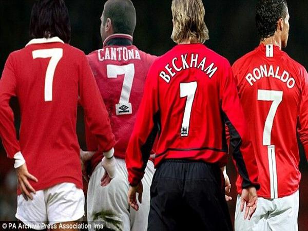 Các số áo Beckham từng mặc tại các CLB